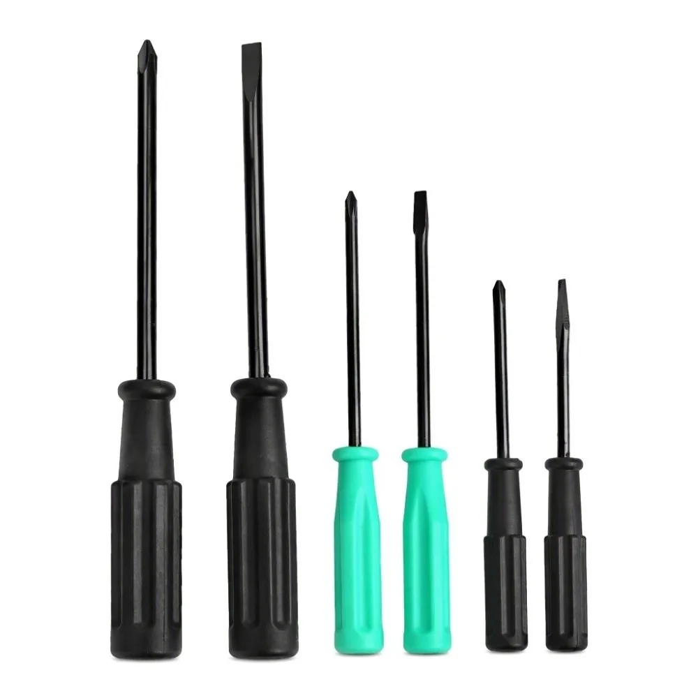 6pcs Heat Treated Sewing Machine Screwdriver Kit Steel Plastic Construction Slotted And Crossed Portable Screwdriver Set
