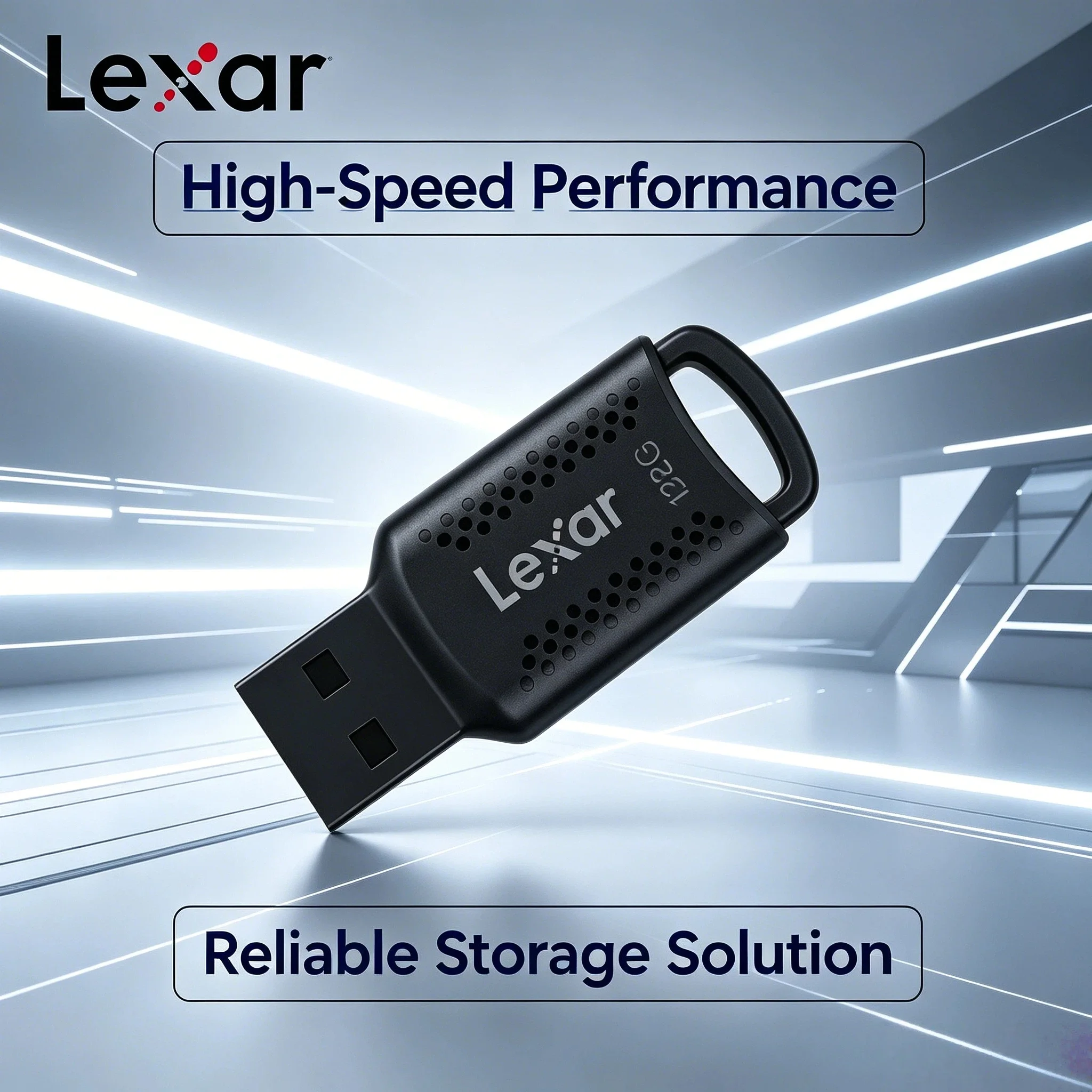 Unidad Flash USB Lexar V400 USB 3.2, Memoria USB de 32 GB, 64 GB, 128 GB, Negra, Memoria USB Original para Ordenador Pro Max Ultra
