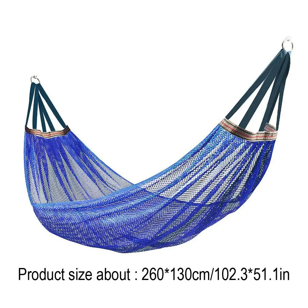 The Hammock Outdoor Ice Wire Mesh Hole Swing and Curved Rod Are Stable Sturdy and Have Good Load-bearing Capacity image 5