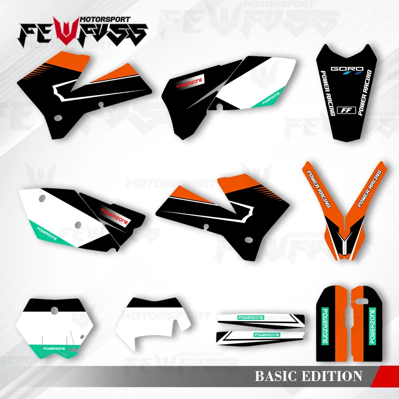 

Графические наклейки Fewfuss, наклейки на мотоцикл, фон на заказ для KTM EXC SXF 125 200 250 300 350 400 450 525 2005 2006 2007 004