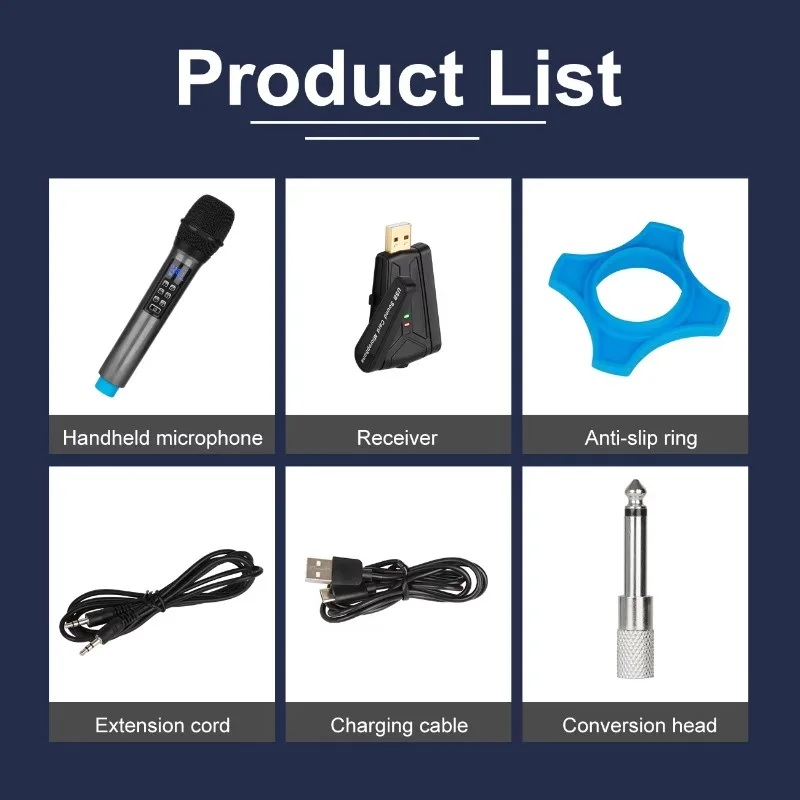 ميكروفون لاسلكي Uhf لسطح المكتب محمول للمؤتمرات للتدريس #6