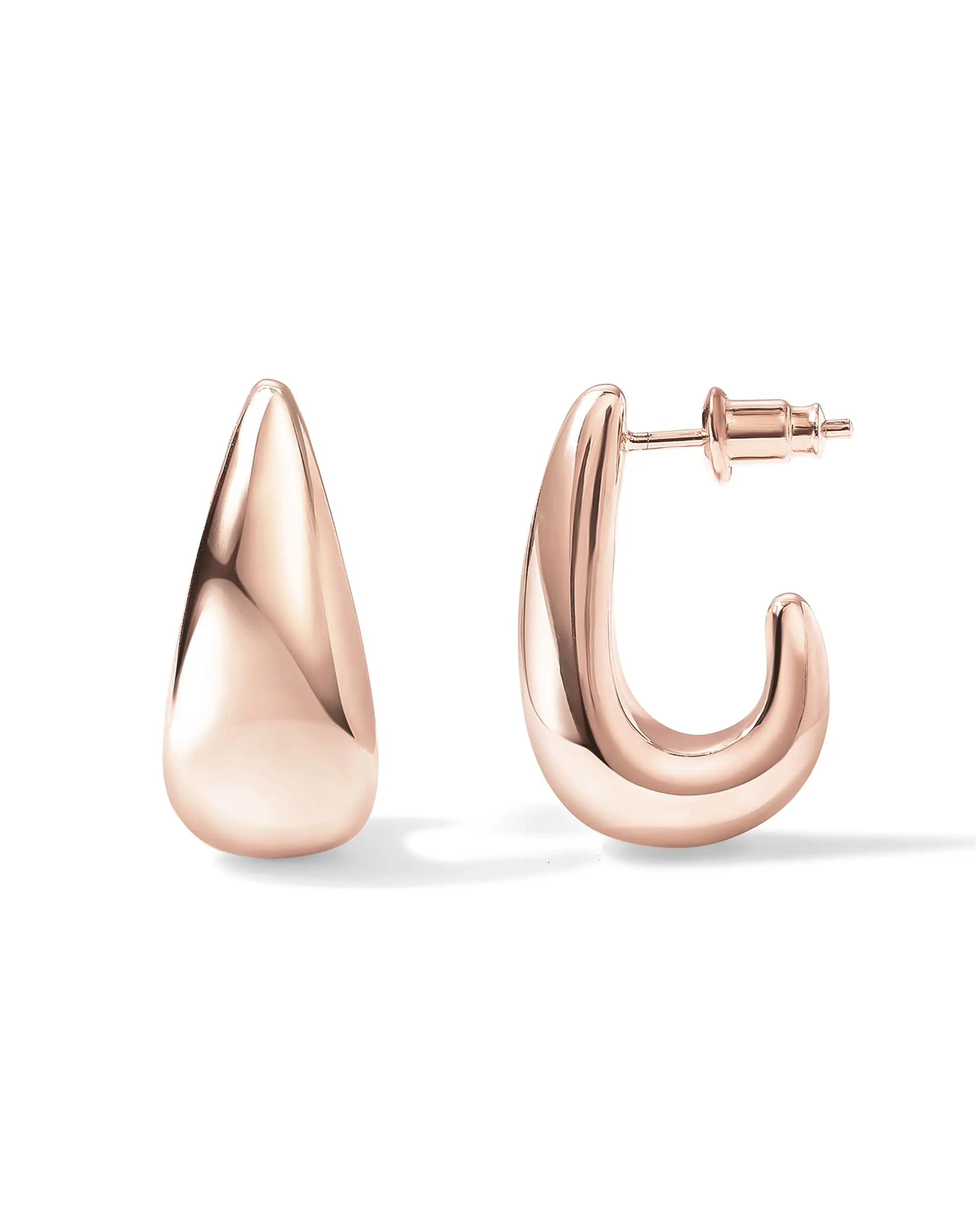 Shevalues Pendientes de aro clásicos para mujer, pendientes Huggie de plata de ley chapados en oro de 14 quilates, joyería de moda de alta calidad