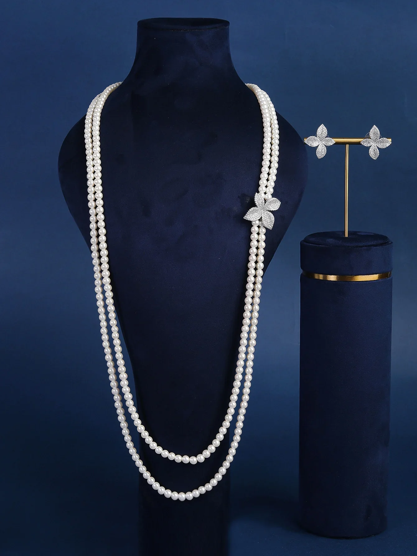 Jewel Brand 2025 Newly Designed 2 PCS AAAA Zirconia Set Jewelry Women's Wedding Party Necklace Earring Accessories