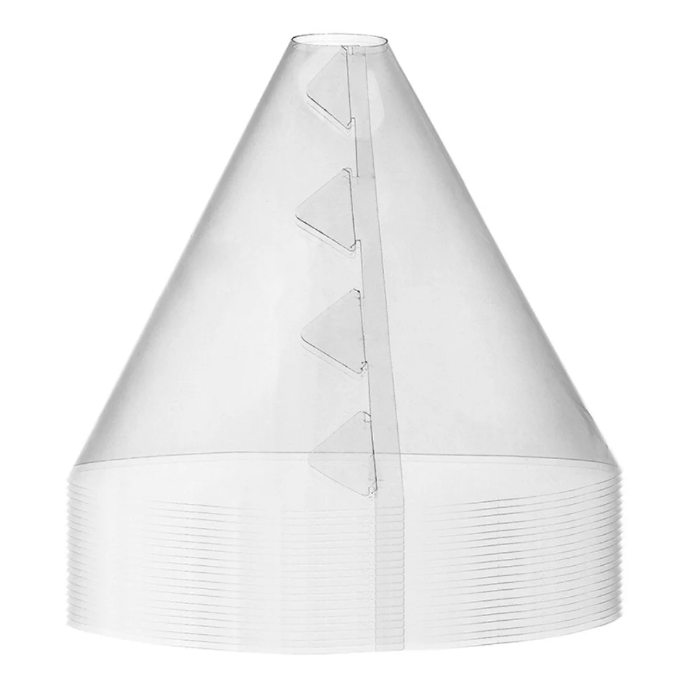 

10/20/30pcs Clear Plant Cloche Covers For Garden Frost And Sun Protection, Vented Plastic Domes For Seedlings= And Young Plants