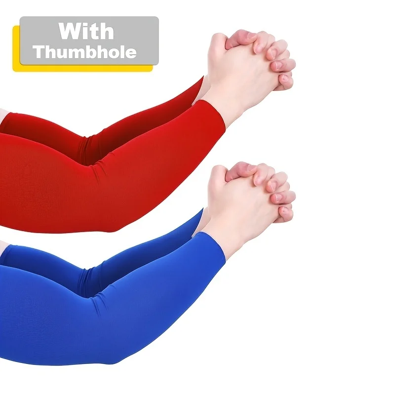 12組のユニセックスUV保護冷却アームスリーブ - ロング、通気性のあるポリエステル、アウトドアアクティビティ、ゴルフ、釣りに最適。