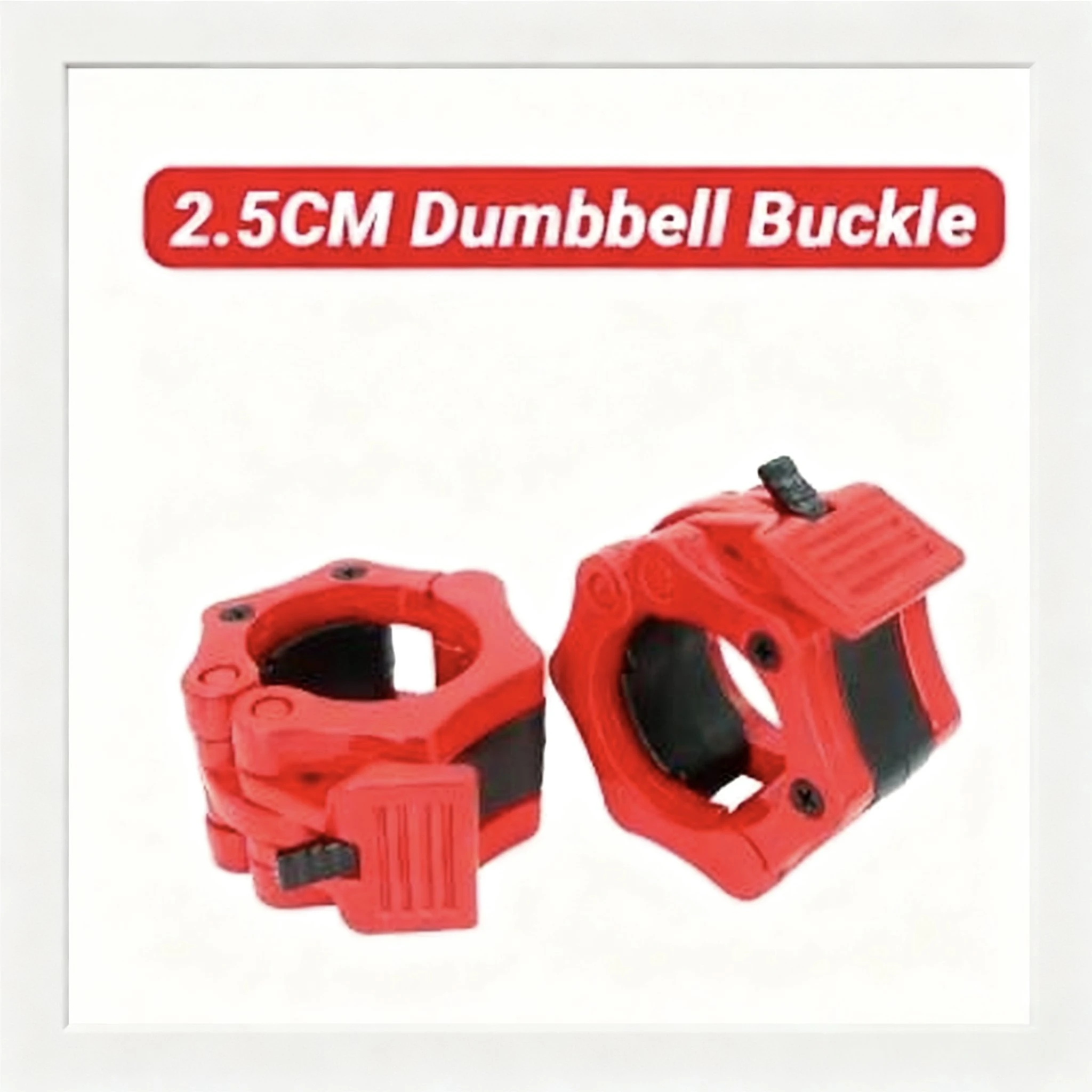 25MM Barbell Lock Clamps Quick Release Collars Weight Bar Clips For Weightlifting Strength Training Spinlock Lifting Collar