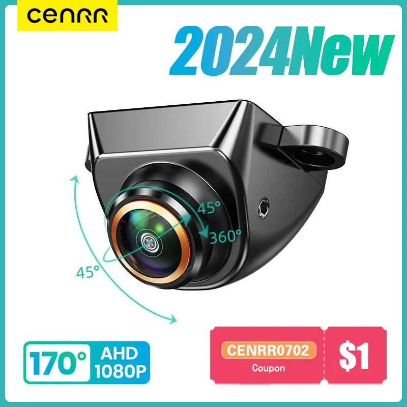 CENRR Car Rear View Camera AHD CVBS 170° Wide Angle Vehicle Reversing Image Camera 1080P Full HD Night Vision Camera For Car