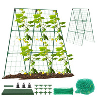 Cucumber Trellis A Frame Garden Vegetable Trellis Detachable Support Trellis Plant Climbing Frame for Climbing Plants Tomato