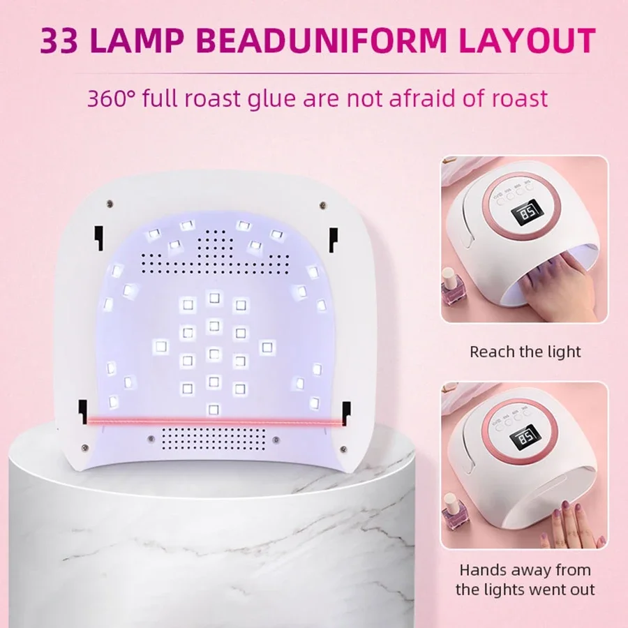 72 W oplaadbare UV LED-nagellamp Professionele nagellamp voor manicure met 3 timerinstellingen Autosensor voor nail art-gereedschap