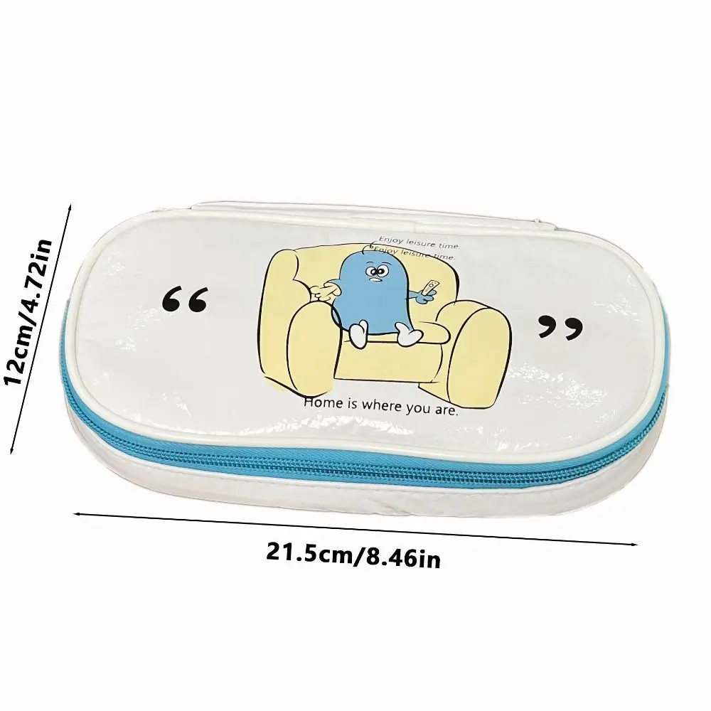 New Large Opening Design Pen Bag Portable Large Capacity Pencil Case Multifunctional Stationery Bag Gift