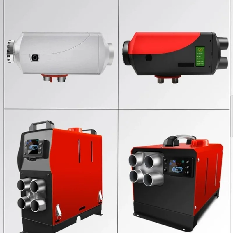 12V/24V Parking Heater Fuel Air Heater Diesel Heater 5KW Singel Hole Outlet Plastic Air For Car Trucks Bus Parking