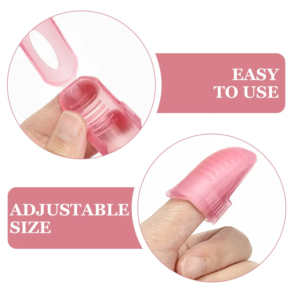 20Pcs Nail Remover Clip Adjustable Plastic Nail Clip for Gel Nails Polish Removal Wrap Tool Paint Remover Wrap Tool