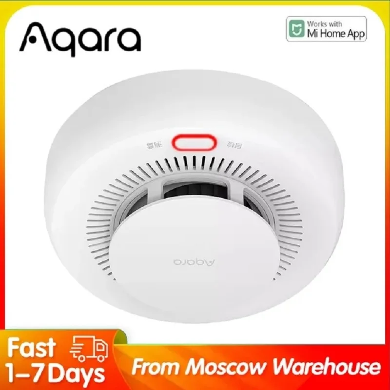 

Aqara Smoke Detector Sensor Fire Alarm Zigbee 3.0 Monitor Sound Alert Home Security APP Works with Xiaomi Mi home Homek APP