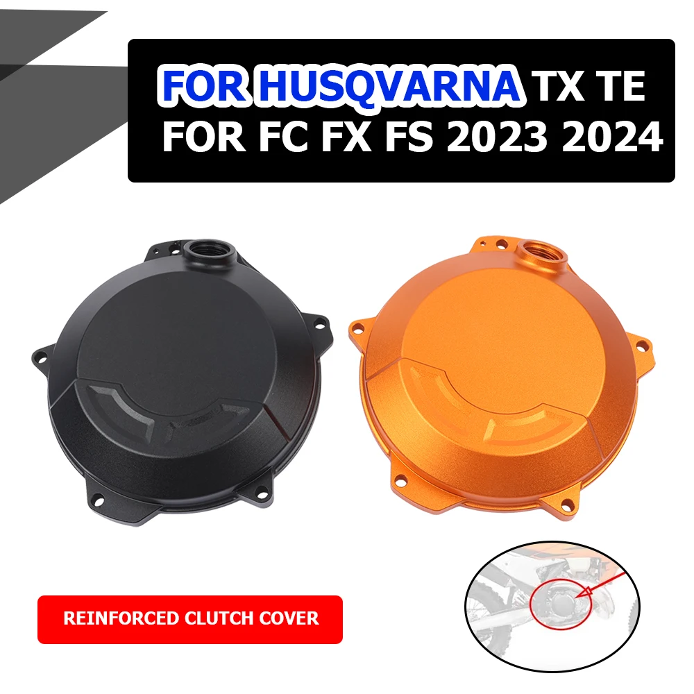 For Husqvarna TX 300 TE 250 FC FX 350 FS 450 2023 2024 Motorcycle Accessories Reinforced Clutch Cover Guard Protector Frame Cap