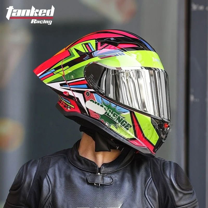 

ECE2206 DOT Motorcycle Helmet Full Face Helmets Large Spoiler Racing Cascos Para Moto Men Women Moto Equipments for Sport Bike