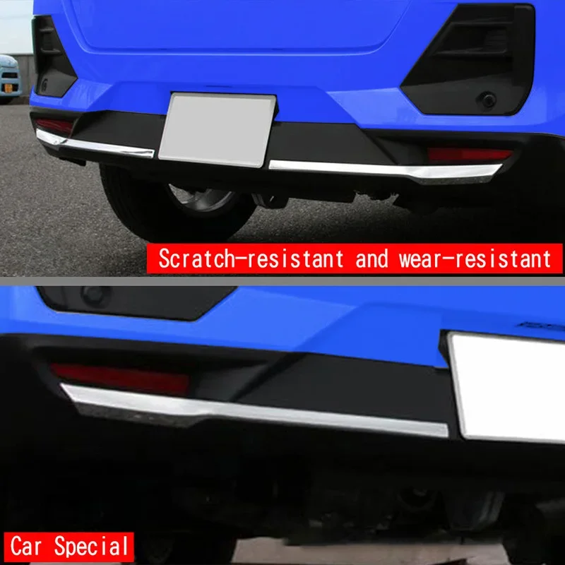 

ABS хромированная задняя крышка автомобиля, накладка на заднюю дверь, бампер, полоса, декоративный Стайлинг автомобиля для Toyota Raize A200 2020 2021 2022