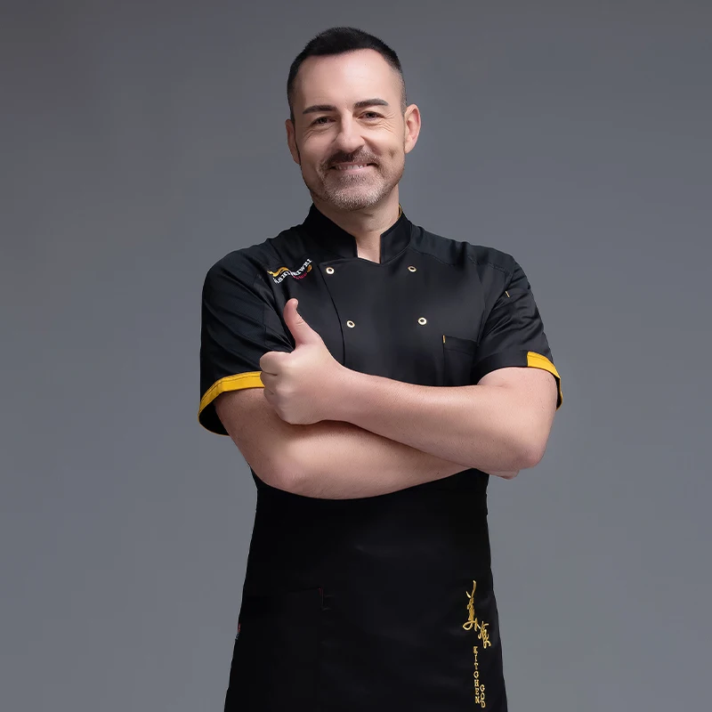 Chef-Kok Uniform Restaurant Keuken Werkkleding Koks Jas Voor Mannen Hotel Werkkleding Bakkerij Cafe Ober Werkkleding