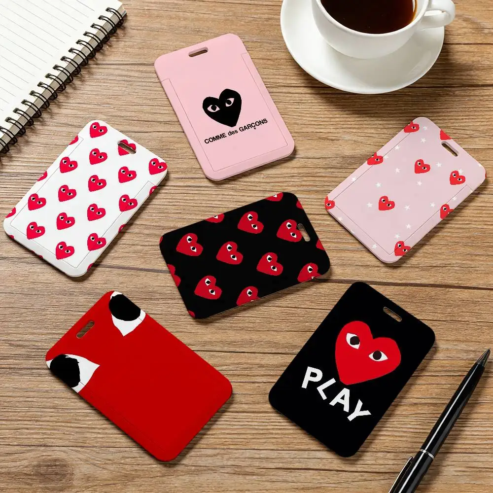 Fashion C-CDGS Card Holder Lanyard Company Staff Pass Unisex ID Name Work Card Holder Office Supplies