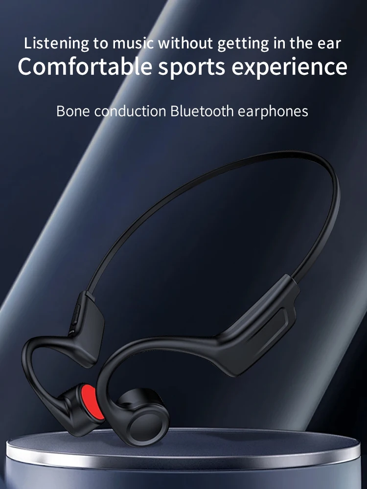AliExpress ammtoo Portable Bone Conduction Bluetooth Sports Waterproof Earphones with Long Battery Life Suitable for Outdoor Running and Cycling