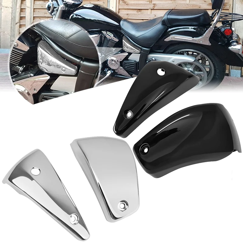 Motorcycle Accessories Black Chrome Side Battery Fairing Cover Frame Panel for Yamaha V Star 1300 XVS1300 2007-2017 2016 2015