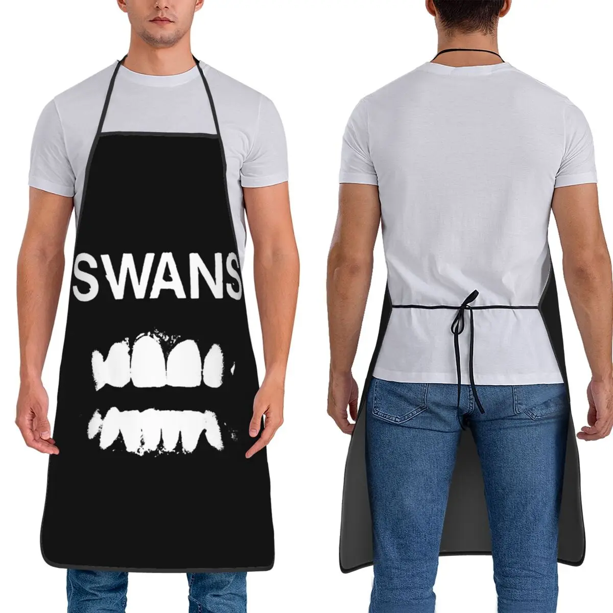 

SWANS Aprons Chef Cooking Baking Tablier Sleeveless Bib Kitchen Cleaning Pinafore for Women Men Painting