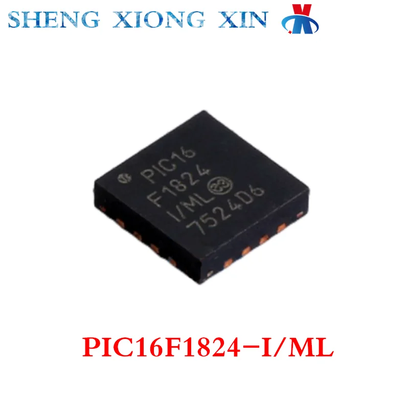 

5pcs/Lot 100% New PIC16F1824-I/ML QFN-16 8-bit Microcontroller -MCU PIC16F1824 Integrated Circuit