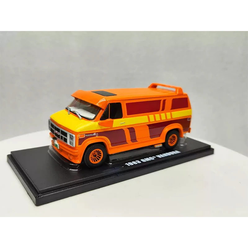 Greenlight 1/43 Proportion 1983 Vandura Custom in Orange Series Diecast Model  Alloy Car Child Christmas Gift Collect Ornaments