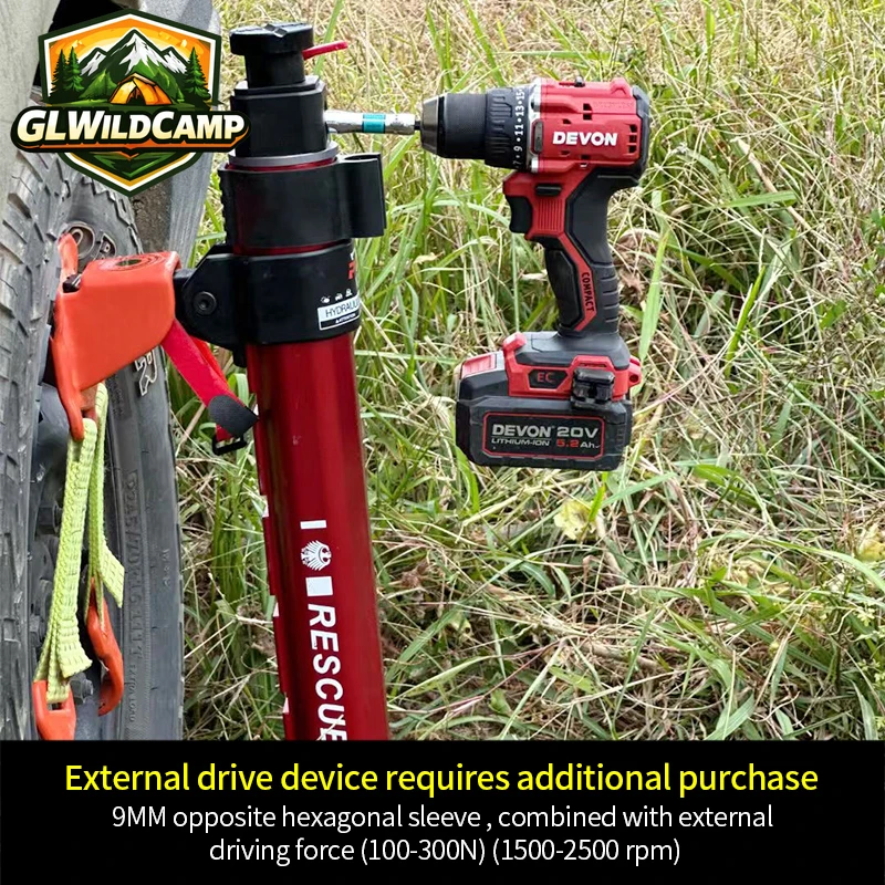 Wildfront New Hydraulic Jack 1.5ton Max Lifting Weight Retrofit/Upgrade Monkey Climbing Pole Trailer Hitch Accessories