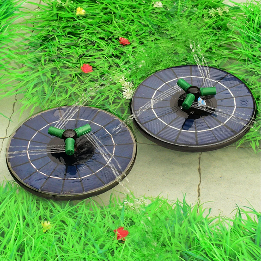 4W Solar Powered Floating Fountain Pump 180L/h with 7 Nozzles Solar Fountain for Bird Bath Garden Pond Pool Fish Tank Outdoor