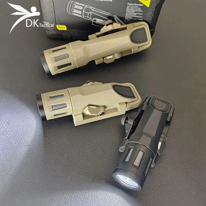 Tactical LED Scout Light WML-Gen2 WML-X Gen2 Strobe Illuminator Constant /Momentary Outdoors Hunting Flashlight Fit 20MM Rail