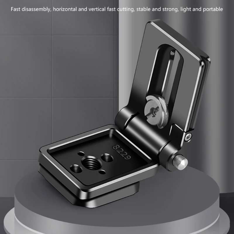 Soporte en L Aluminio con Resistencia Abrasiones Placa Cámara