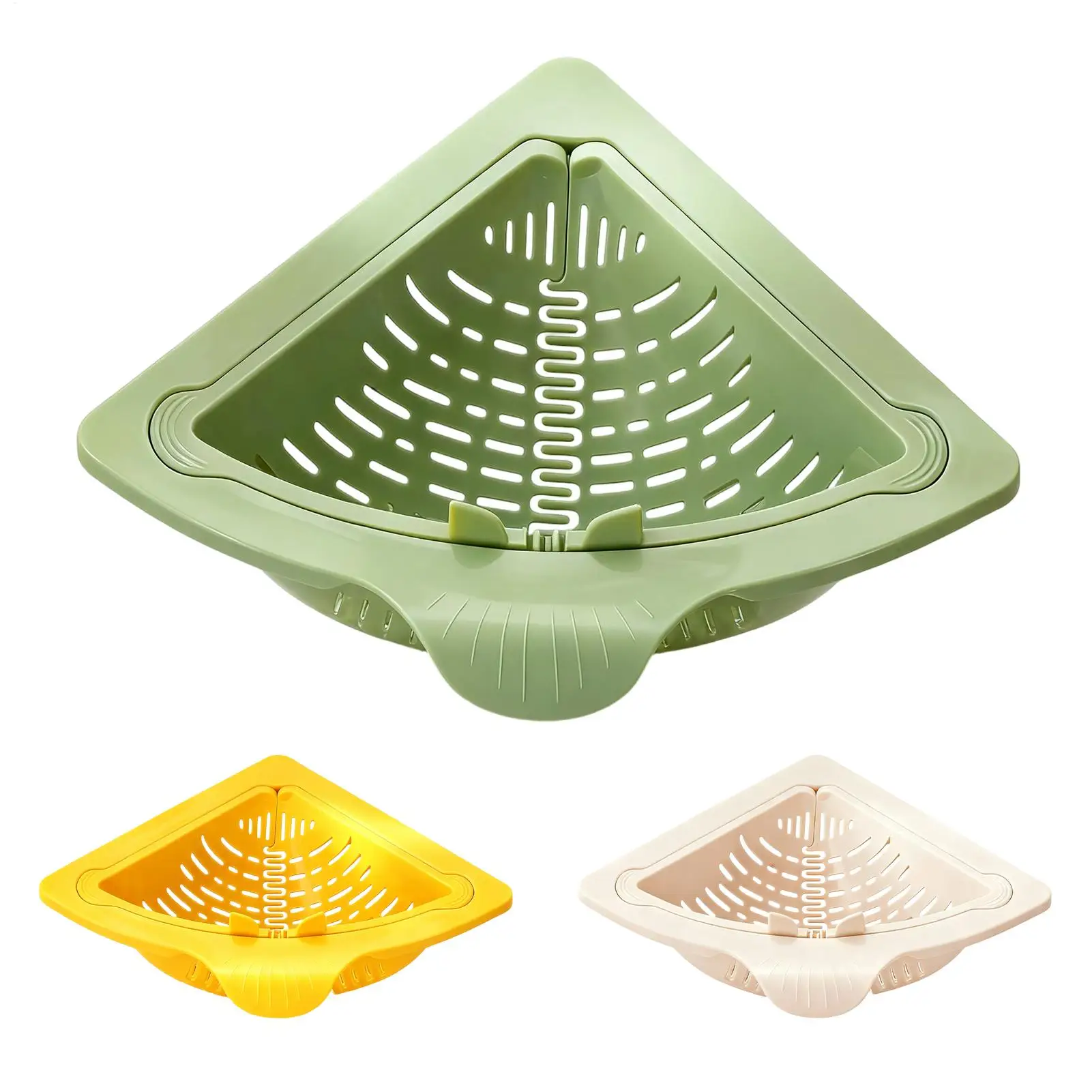 

Sink Corner Rack Magnetic Sink Drain Basket Triangle Multifunctional Food Waste Filter Basket Kitchen Sink Trash Boxes Supplies