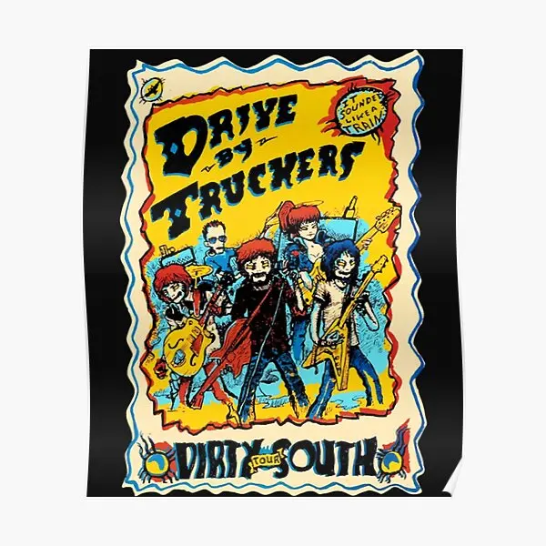 Concert Dbt Drive By Truckers 2021 Maspr  Poster Art Print Painting Vintage Mural Wall Decor Picture Home Room No Frame