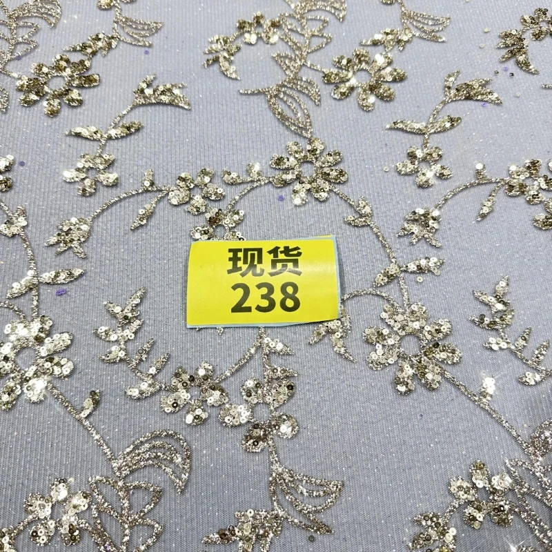 10 yardas de tela africana con - Embroidery Net Dress reseña y precio