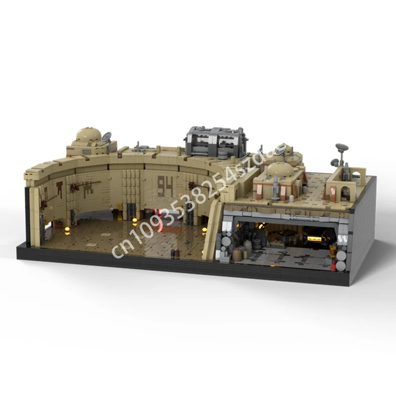 6649pcs MOC Docking Bay 94 Mos Eisley Midi Scale Diorama Star Battle Building Blocks Assemble creative Christmas toy Gift