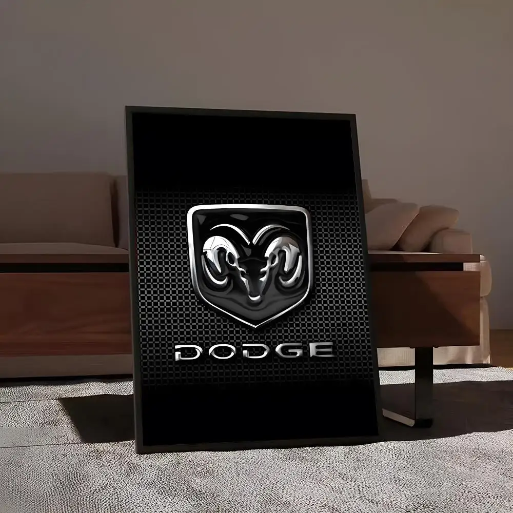 D-Dodges Car Logo Painting Calligraphy Print Canvas Art Pictures Home For Living Room Modern Decor Room Home Decor view 3