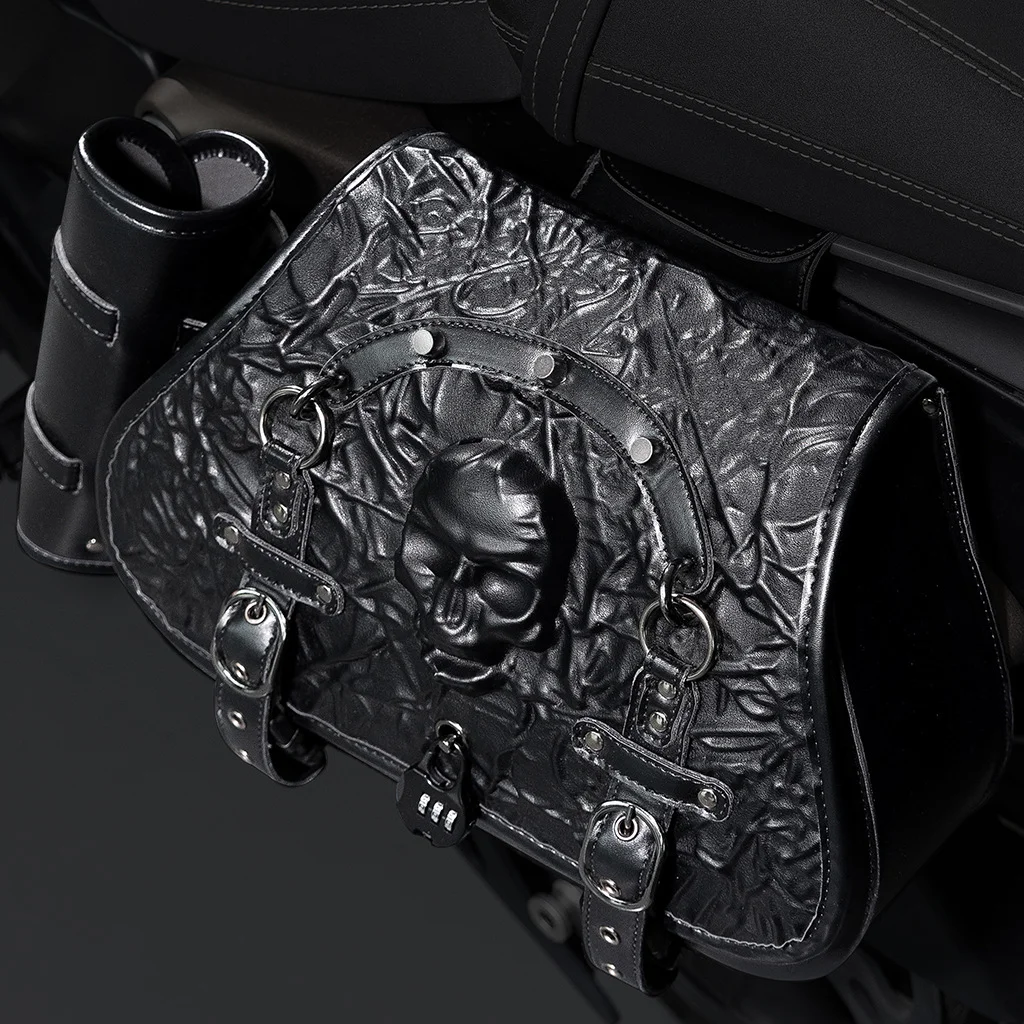 

European and American punk motorcycle modification side luggage heavy industry anti-theft prince cruise equipment car edg