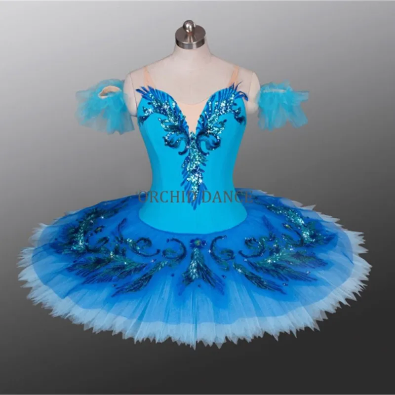 

Professional High Quality 12 Layers Cheap Classical Girls Blue Bird Ballet Tutu Costumes