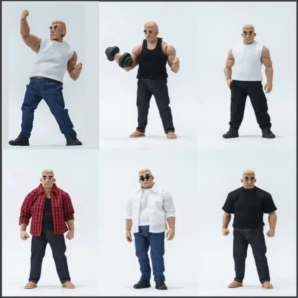 1/10 Scale Doll Clothes Shirt Vest Male Clothes Jeans Action Figure Body Clothes for Notaman NT-03 Strong Soldier view 6