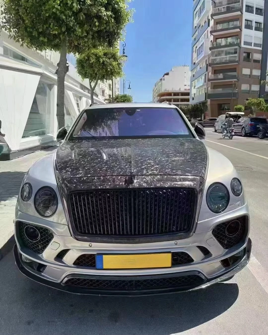 For Bentayga MSY Carbon Fiber Body Kit Bentayga MSY-style Front and Rear Bumpers Side Skirts Spoilers Hood Wheel Arches