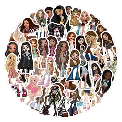 2024 New 56/63pcs Bratz Notebook Suitcase Mobile Phone Decorative Waterproof Sticker