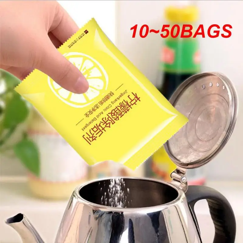 10~50BAGS Container Cleaner Teapot Cleaning Non-toxic Food Grade Household 10g/pack Wholesale Buble Cleaner Spray