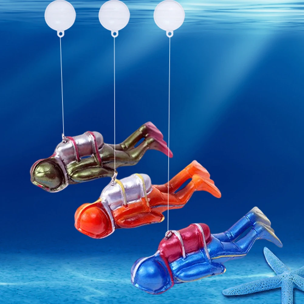 

Aquarium Decoration Mini Samll Diver Figurines Ornaments Floating Fish Tank Decor Landscaping Accessories