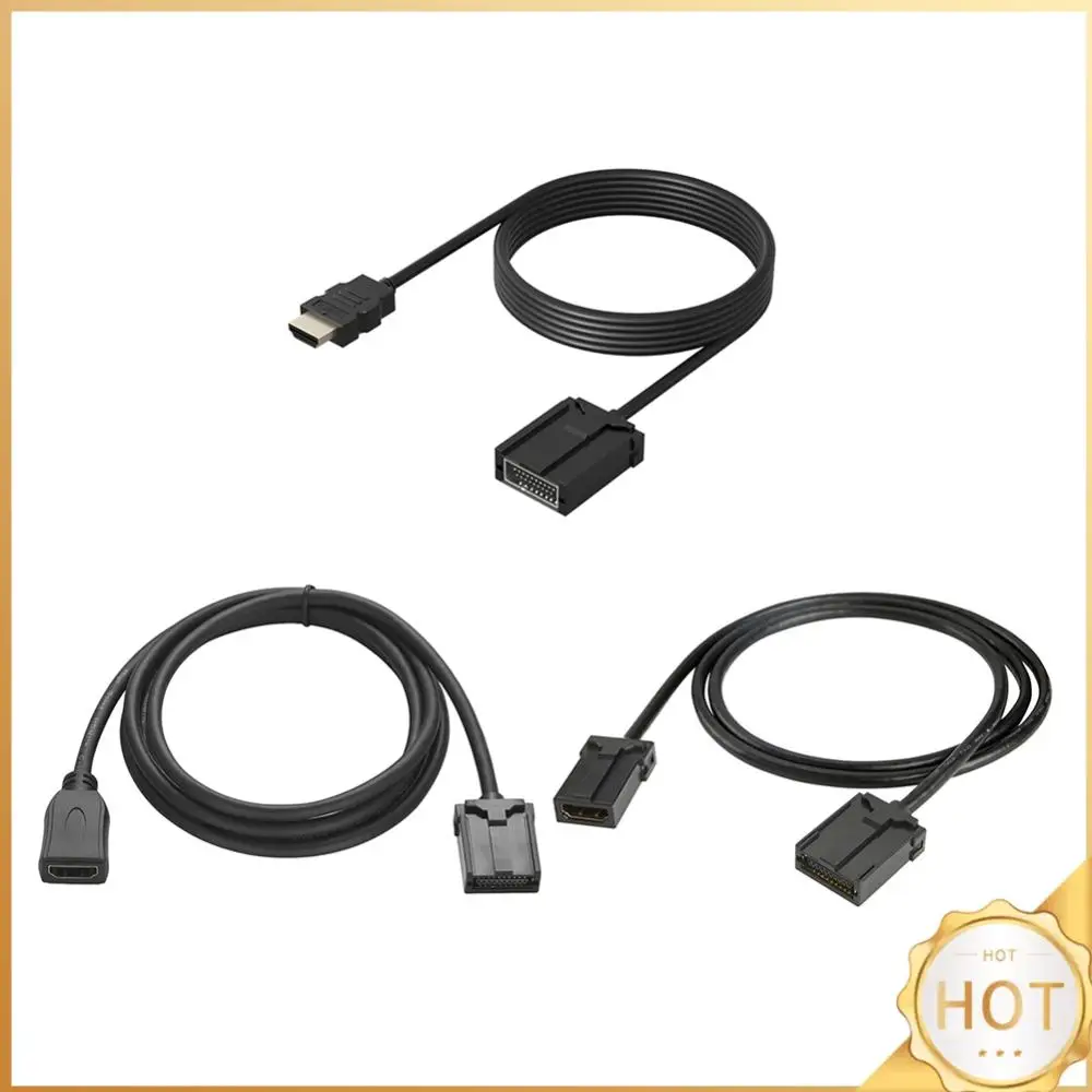 

HDMI-compatible Cable E Type To A Male HDMI-compatible Adapter Cord E Type To A Female HD Video Connector Wire for Vehicle Truck