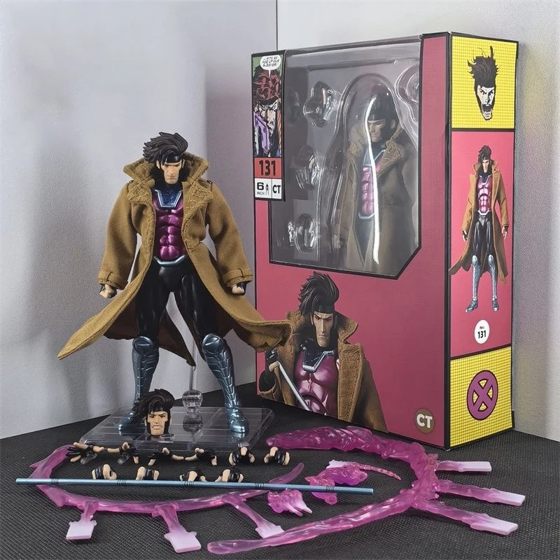 NA STANIE Ct Toys Mafex 131 Gambit Figurka Akcji X-Men Mutant Called Anime Figurka Statuetka Model Prezent Zabawka