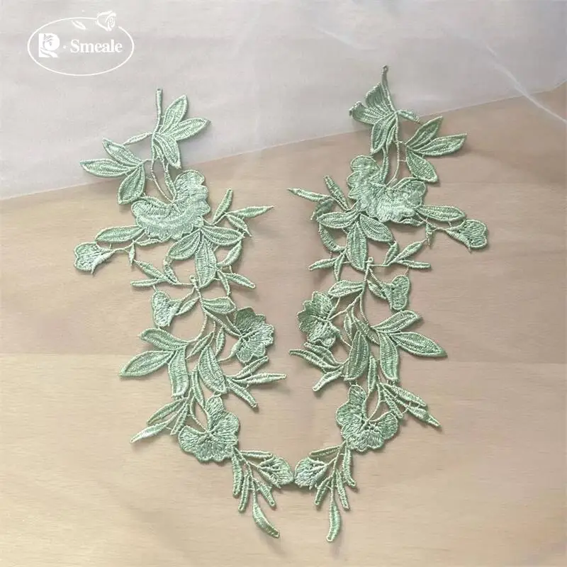 10-20 Stück. Spitzenspiegelblumen. Hochzeitskleid. Kinderbekleidungs-Applikation. Handgemachtes DIY-Spitzenkleidungs-Nähzubehör RS252131 – Detail 5