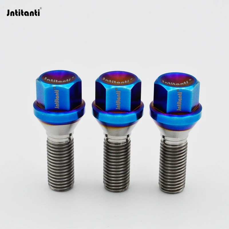 Jntitanti Gr5 titanium Rear wheel bolt M10*1.25*28-45mm for BMW hub screws