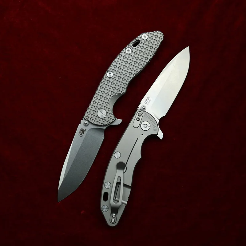 LEMIFSHE 2024 Hinderer XM18 Titanium Handle Ceramic Bearing Mark 20CV Folding Knife Tactical Pocket Camping Hunt Outdoor EDC Too