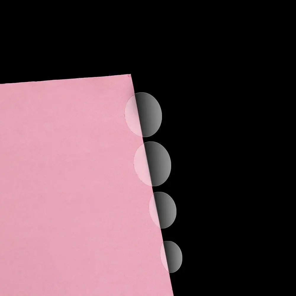 8/24/48/70/96/132pcs Transparent Round Gloss Clear Dot Sticker Self Adhesive Label Wafer Seal 1 Sheet