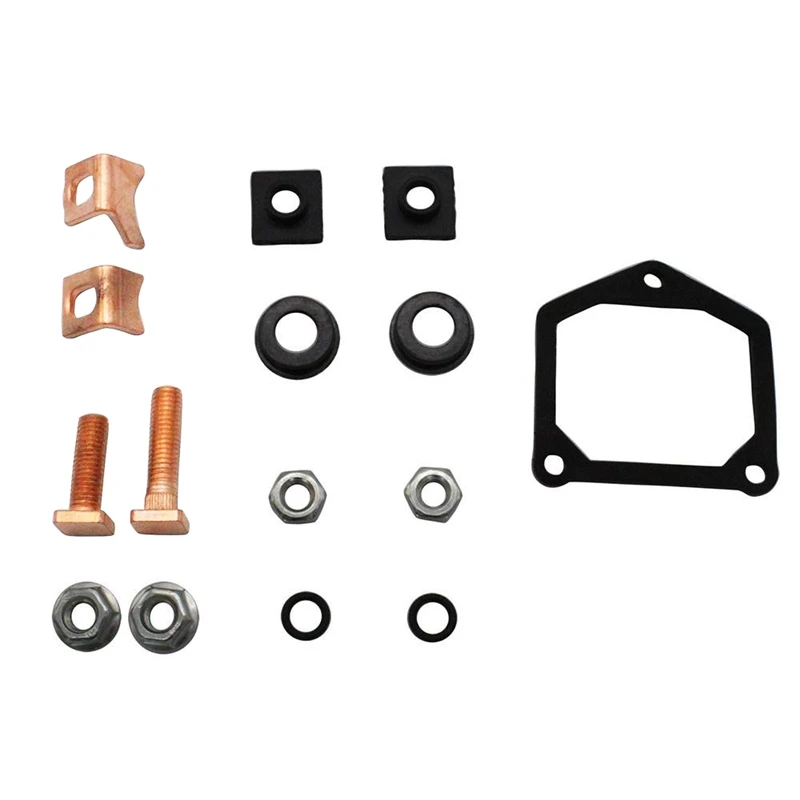 Universal Motor Starter Solenoid Repair Rebuild Kit Plunger Contacts Set For Toyota Subaru Honda